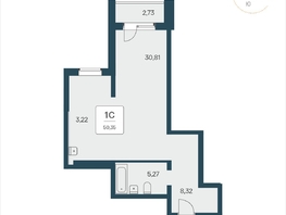 Продается Апартамент АК Тайм Парк, 50.2  м&sup2;, 7140000 рублей