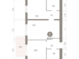 Продается 2-комнатная квартира ЖК Пшеница, дом 5.2, 57.24  м&sup2;, 8480000 рублей