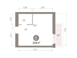 Продается Студия ЖК Европейский берег, дом 32, 27.61  м&sup2;, 6830000 рублей