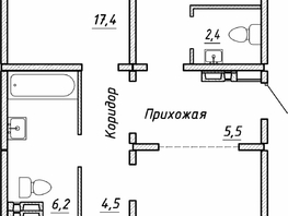 Продается 3-комнатная квартира ЖК Квартет, дом Дуэт, 86.7  м&sup2;, 7800000 рублей
