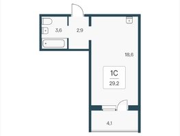 Продается Студия ЖК Эко-квартал на Кедровой, д 3 сек 2, 29.2  м&sup2;, 4000000 рублей