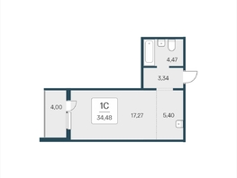 Продается Студия ЖК Эко-квартал на Кедровой, дом 4, 34.1  м&sup2;, 4250000 рублей