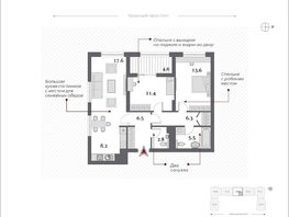 Продается 3-комнатная квартира  Дом Нобель, 73  м&sup2;, 21000000 рублей
