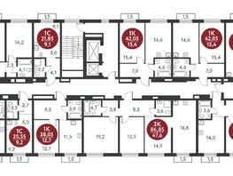 Продается 3-комнатная квартира ЖК Скандинавские кварталы, дом 1, 86.85  м&sup2;, 11056500 рублей