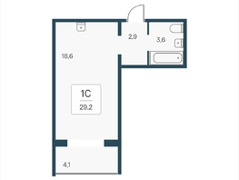 Продается Студия ЖК Эко-квартал на Кедровой, д 3 сек 1, 29.2  м&sup2;, 4232000 рублей