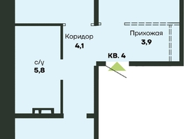 Продается 2-комнатная квартира ЖК Гренландия, Лес дом 4, 63.9  м&sup2;, 7600000 рублей
