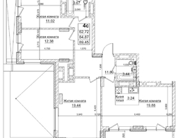 Продается 2-комнатная квартира ЖК Чернышевский, корп 3.3, 84.87  м&sup2;, 16200000 рублей