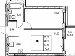 Продается 1-комнатная квартира ЖК Автограф, 40.3  м&sup2;, 7100000 рублей