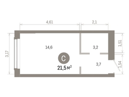Продается Студия ЖК Европейский берег, дом 46, 21.45  м&sup2;, 5210000 рублей