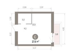 Продается Студия ЖК Европейский берег, дом 32, 27.61  м&sup2;, 6900000 рублей