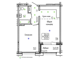 Продается 2-комнатная квартира ЖК Гренландия, Лес дом 6, 41.5  м&sup2;, 7120000 рублей