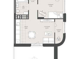 Продается 2-комнатная квартира ЖК Новый Кедровый, дом 2, 98.29  м&sup2;, 11580000 рублей