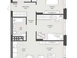 Продается 2-комнатная квартира ЖК Новый Кедровый, дом 2, 64.95  м&sup2;, 13100000 рублей