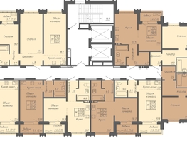 Продается 3-комнатная квартира ЖК Гильдия, 64.2  м&sup2;, 6650000 рублей