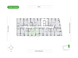 Продается 2-комнатная квартира  Природные кварталы Сибирия, 56.7  м&sup2;, 6962073 рублей