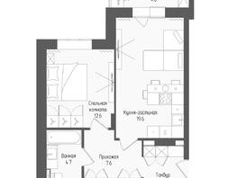 Продается 2-комнатная квартира ЖК Тетрис, корпус 2, 50.3  м&sup2;, 8509500 рублей