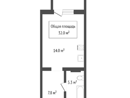 Продается Студия Кузьмы Минина ул, 32.4  м&sup2;, 6100000 рублей