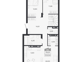 Продается 4-комнатная квартира ЖК Ясный берег, дом 19, бс 2-5, 123.54  м&sup2;, 18869000 рублей