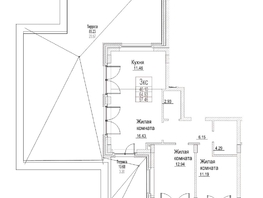 Продается 2-комнатная квартира ЖК Чернышевский, корп 4.1, 71.8  м&sup2;, 18000000 рублей