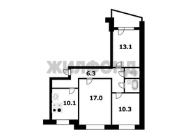 Продается 3-комнатная квартира Троллейная ул, 62  м&sup2;, 6500000 рублей
