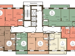 2-комнатная квартира, 73.88 м², 9-11/23 этаж