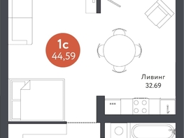 Продается 1-комнатная квартира ТИХОМИРОВ, 44.59 м², 5243784 рублей