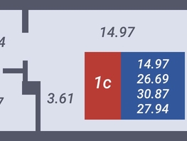 Продается Студия ЧКАЛОВ, дом 3, 26.69 м², 2669000 рублей