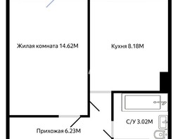 Продается 1-комнатная квартира Дзержинского пр-кт, 32.4  м², 4000000 рублей