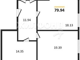 Продается 2-комнатная квартира ЖК Расцветай на Обской, 79.94  м², 10250000 рублей