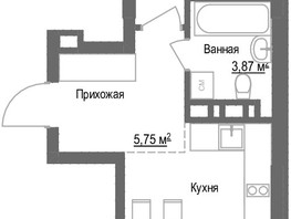 Продается 1-комнатная квартира ЖК Чкалов, дом 7, 45.19  м², 7004450 рублей