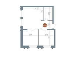Продается 3-комнатная квартира ЖК 19/56 Кварталы Телецентра, сек 5, 54.72  м², 8150000 рублей