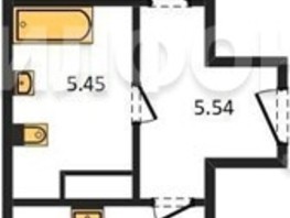 Продается 1-комнатная квартира ЖК Сакура парк, дом 1, сек 2, 50.36  м², 8800000 рублей