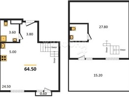 Продается 1-комнатная квартира ЖК Альпийский квартал, 64.5  м², 5600000 рублей