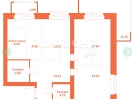 Продается 2-комнатная квартира ЖК Спектр, дом 9, 77.77  м², 11190000 рублей
