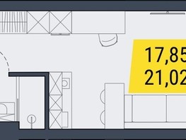 Продается Студия АК Land Lord (Ленд Лорд), 21.02  м², 3794110 рублей