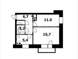 Продается 2-комнатная квартира Невельского ул, 42.7  м², 3590000 рублей