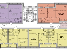 Продается 3-комнатная квартира ЖК Дивногорский, дом 24, 58.2  м², 7158600 рублей