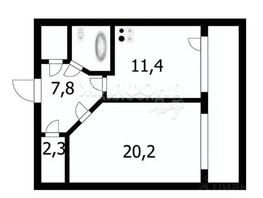 Продается 1-комнатная квартира Телевизионная ул, 45.8  м², 6500000 рублей