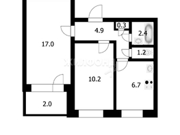 Продается 2-комнатная квартира Зорге ул, 42.8  м², 4000000 рублей