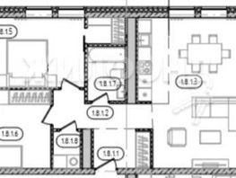 Продается 3-комнатная квартира 3-й микрорайон, 79  м², 11150000 рублей