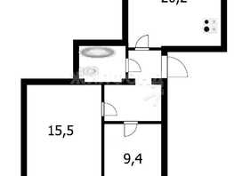 Продается 2-комнатная квартира Мира ул, 55.5  м², 4400000 рублей