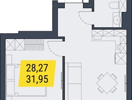 Продается 1-комнатная квартира АК Land Lord (Ленд Лорд), 31.95  м², 7987500 рублей