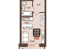 Продается Студия ЖК Ермак, 31.76  м², 3930000 рублей