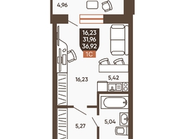 Продается Студия ЖК Ермак, 36.92  м², 4570000 рублей