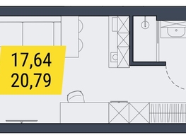 Продается Студия АК Land Lord (Ленд Лорд), 20.79  м², 3742200 рублей