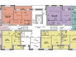 Продается 2-комнатная квартира ЖК Дивногорский, дом 22, 51.1  м², 5966436 рублей