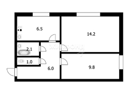 Продается 2-комнатная квартира Центральная ул, 39.6  м², 840000 рублей