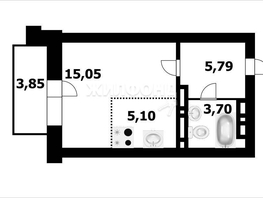 Продается Студия ЖК Ельцовский, 1-2 б/с, 28.6  м², 4750000 рублей