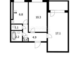 Продается 2-комнатная квартира 9-й Гвардейской Дивизии ул, 42.8  м², 4900000 рублей