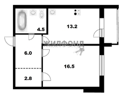 Продается 1-комнатная квартира 42.3  м², 4900000 рублей